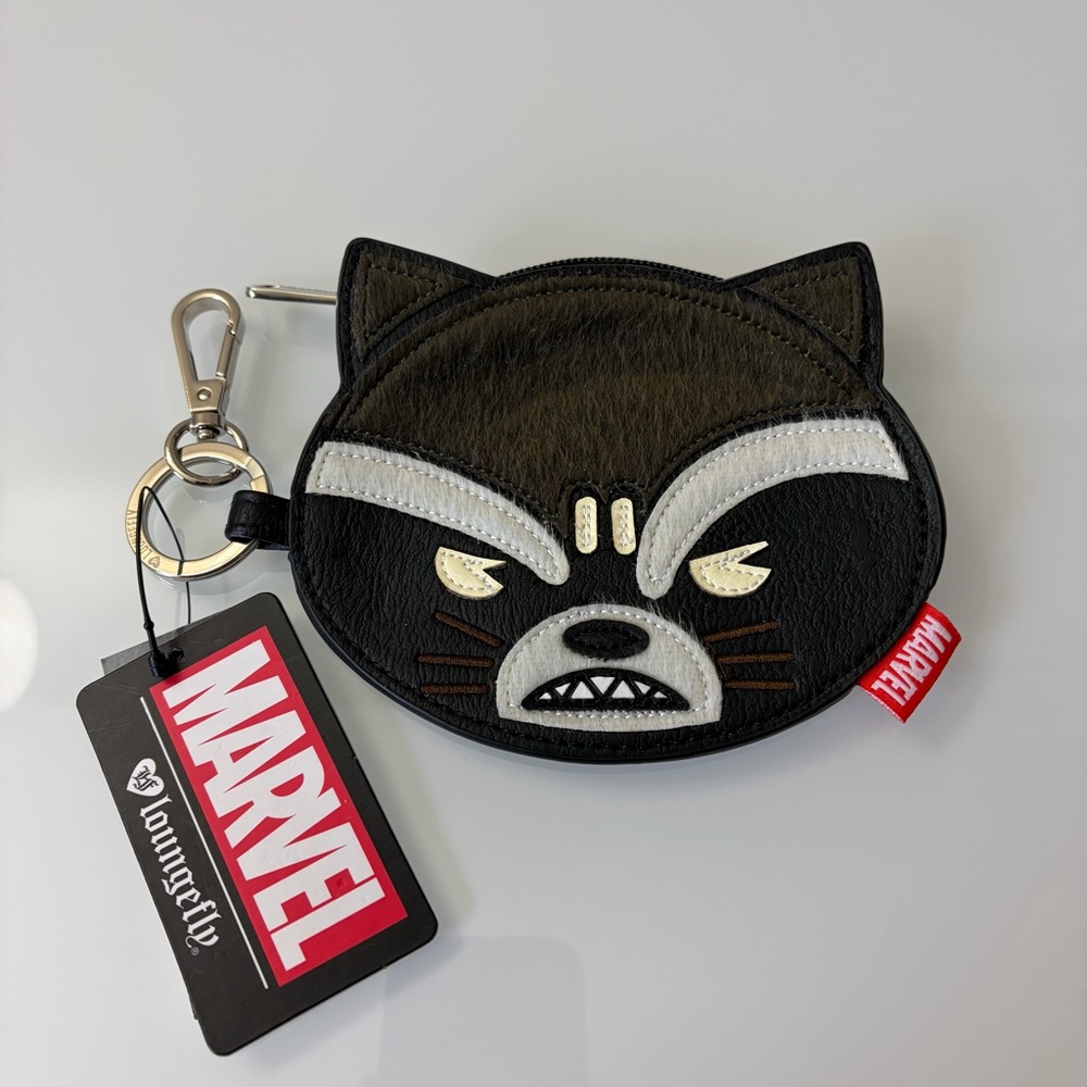NWT Loungefly Marvel Rocket Raccoon Guardians of the Galaxy Coin Purse